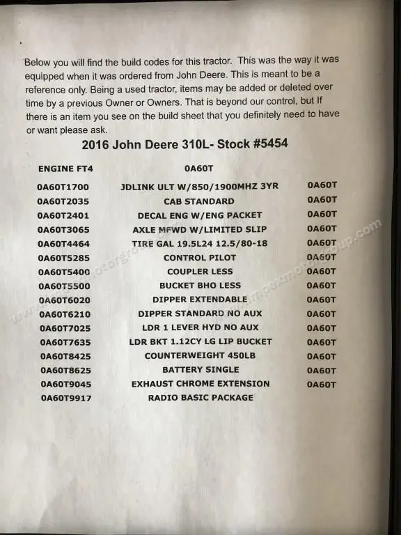 2016 John Deere 310L photo 23