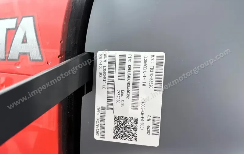 2019 Kubota L3560 Limited Edition MFWD Compact Utility Tractor W/ Loader | Agriculture photo 44