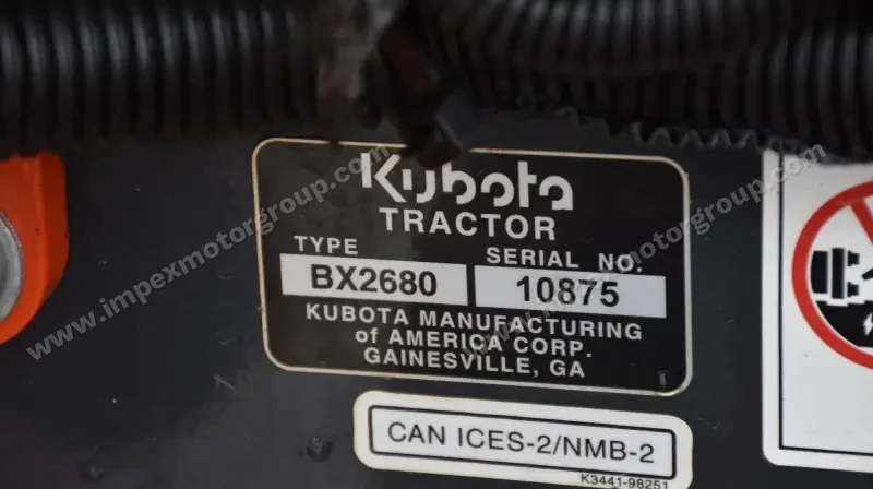 2021 Kubota BX2680 Compact Utility Tractor W/Loader | Agriculture photo 76