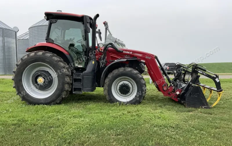 2021 Case IH Maxxum 150 MFWD Tractor W/Grapple Loader photo 4