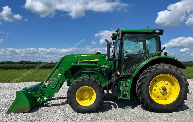 2016 John Deere 6130R MFWD Tractor W/Loader | Agriculture photo 8