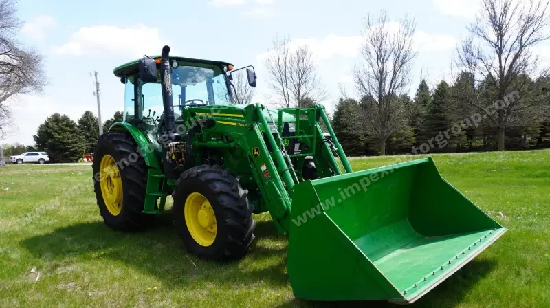2018 John Deere 6105E MFWD Tractor W/540M Loader | Agriculture photo 3