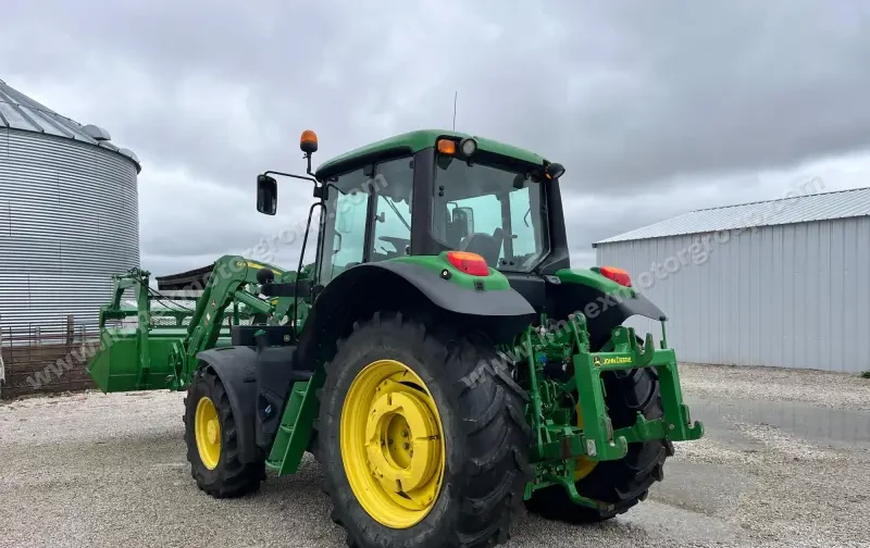 2015 John Deere 6130M MFWD Tractor W/Grapple Loader photo 7