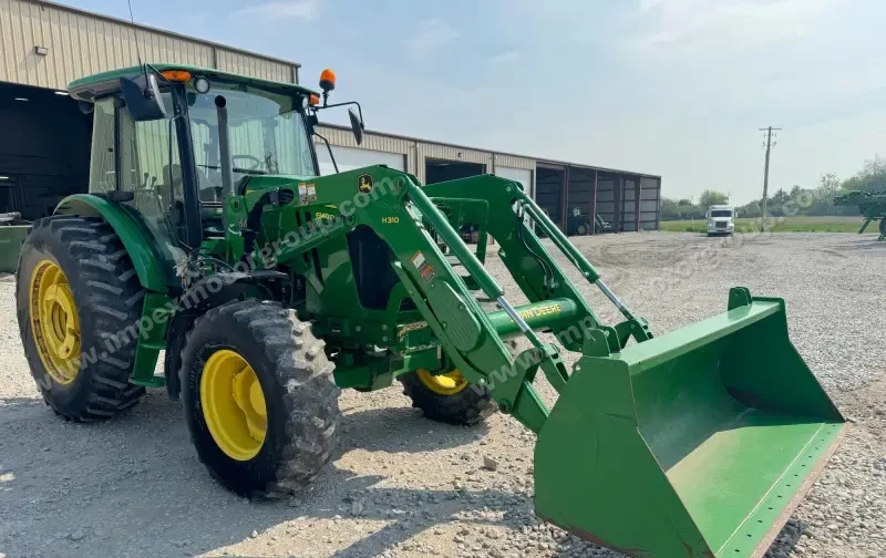 2014 John Deere 6140D MFWD Tractor W/Loader photo 2